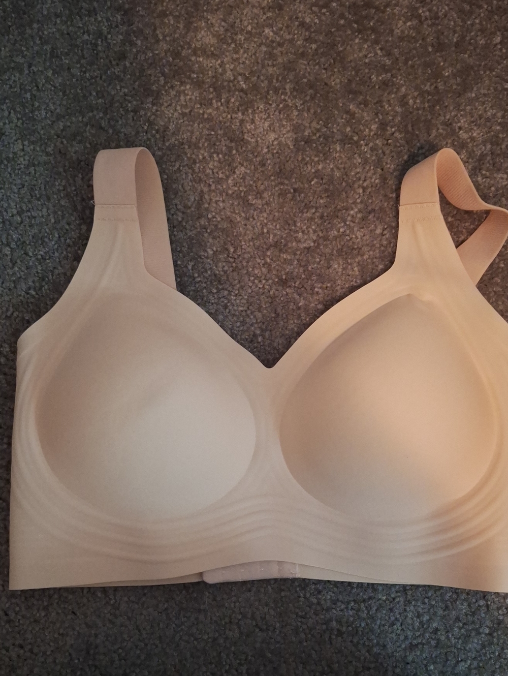 Beige Stretch Performance Bra